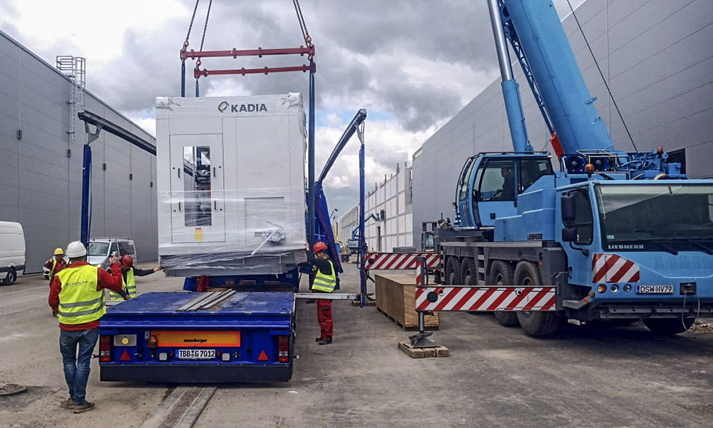 Maschinen- und Anlagentransporte | Beladung mit Kran